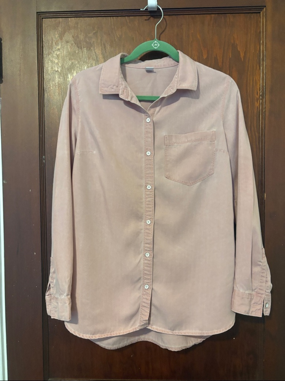 Old Navy Women’s Button-Down Shirt in Dusty Rose